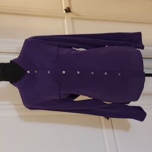 Vince Camuto Purple Silk Shirt Button Up Size M
